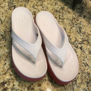 Women’s Croc platform flip flops